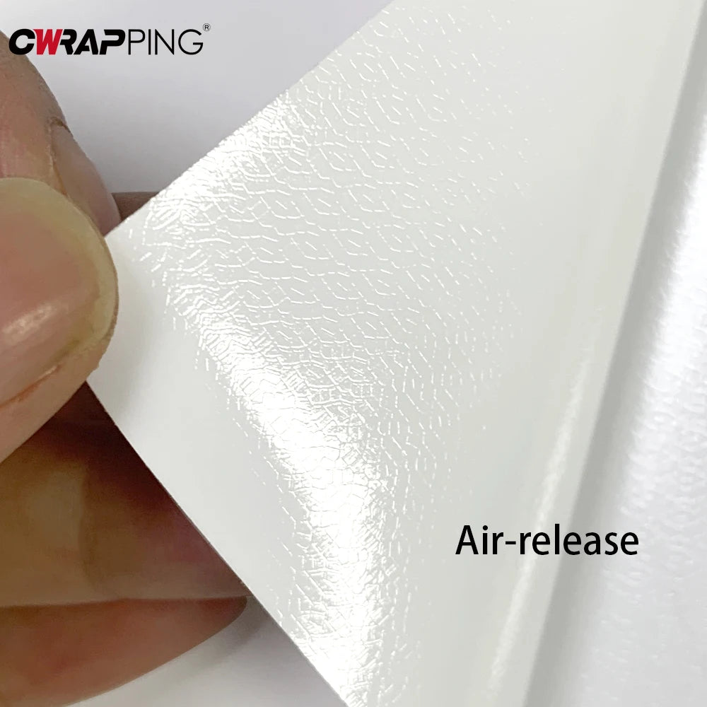 Matte White Vinyl Car Wrap Film — Self-Adhesive Waterproof Foil