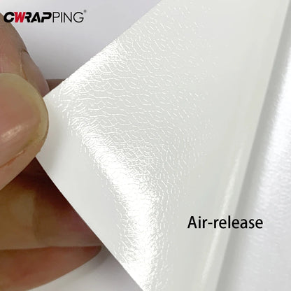 Matte White Vinyl Car Wrap Film — Self-Adhesive Waterproof Foil