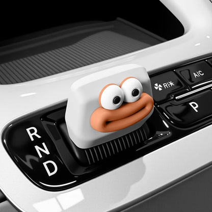 Geely EX2 / Proton e.MAS 5 Silicone Gear Shift Cover - Geely star wish-sky mirror white [brown-sausage mouth] handlebar co…