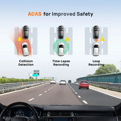 Dash Cam A510 | HDR, GPS, ADAS, 4G Connectivity, 24H Parking Support, Rear Camera - A510 Front Cam