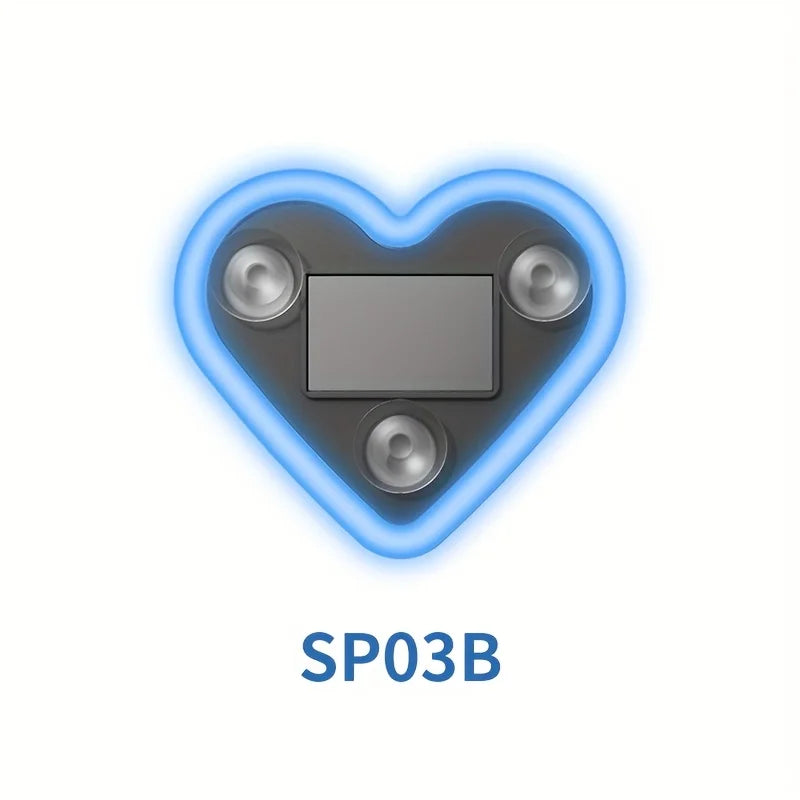Solar LED Heart Car Window Light - Blue