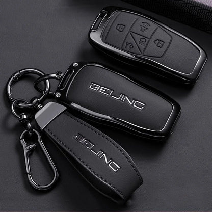 BAIC Leather Key Case