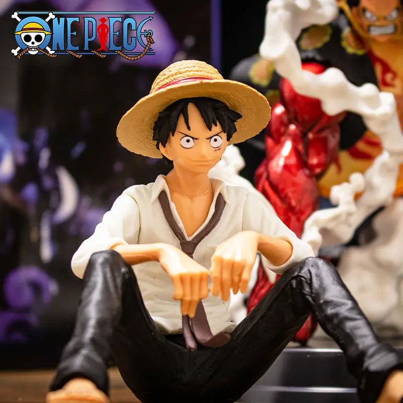 One Piece Luffy Seated PVC Figure, 12cm