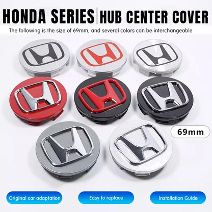 4Pcs Honda Wheel Center Hub Caps 69mm 62mm 58mm