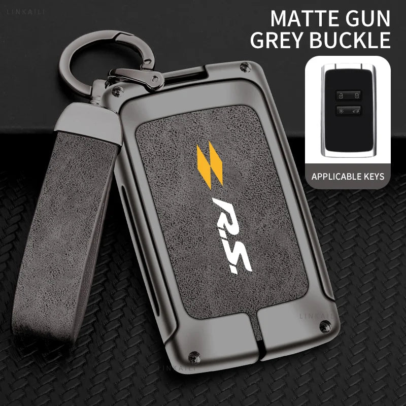 Zinc Alloy Car Key Case Cover For Renault Captur Megane Clio Zoe