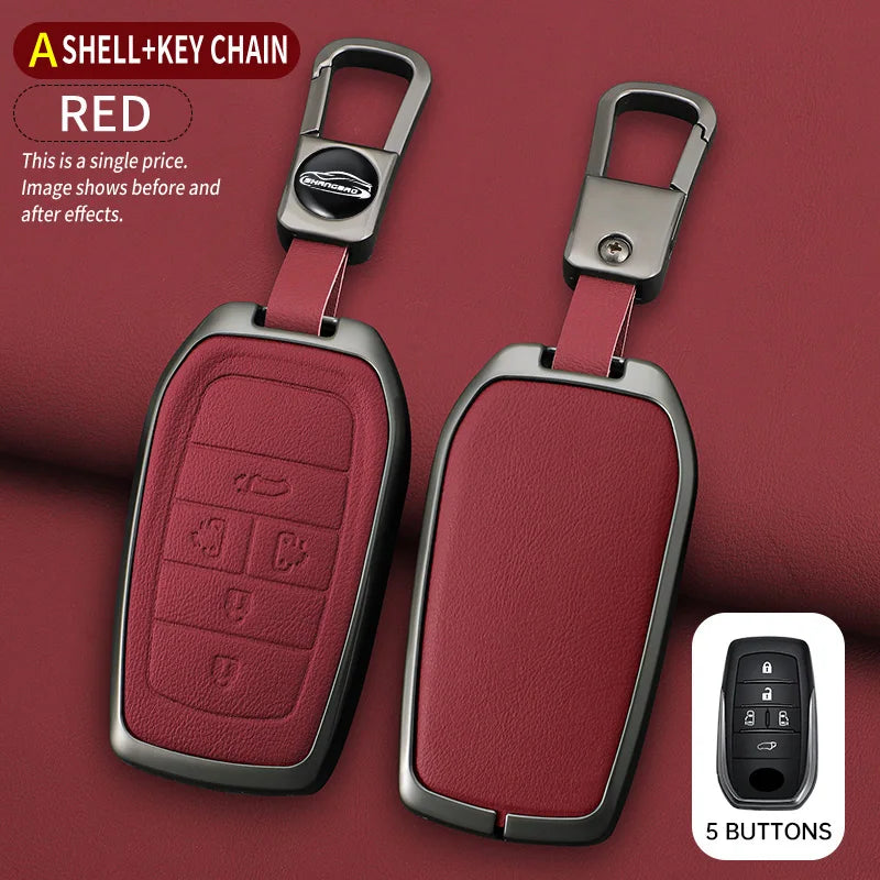 Zinc Alloy Car Key Cover Case for Toyota Alphard Previa Voxy