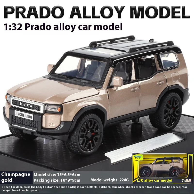 Toyota Prado Land Cruiser 1:32 Scale Die-Cast Metal Alloy Model Car