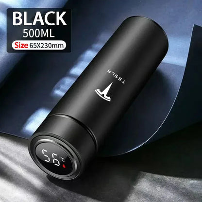 Tesla 500ML Smart Thermos Cup - Black
