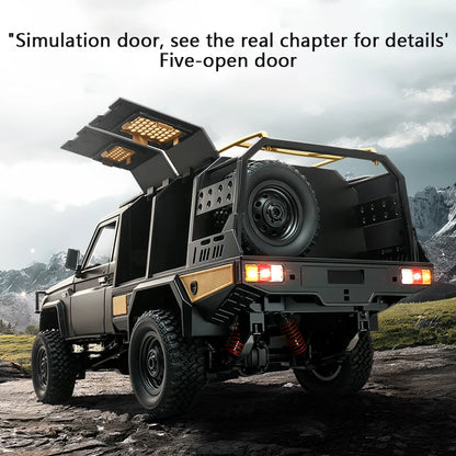 MN82 Series RC Pickup Truck – 4WD Off-Road Climbing Car - MN82 Red-1B