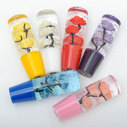 JDM Flower Acrylic Gear Shift Knob Universal 15cm Racing