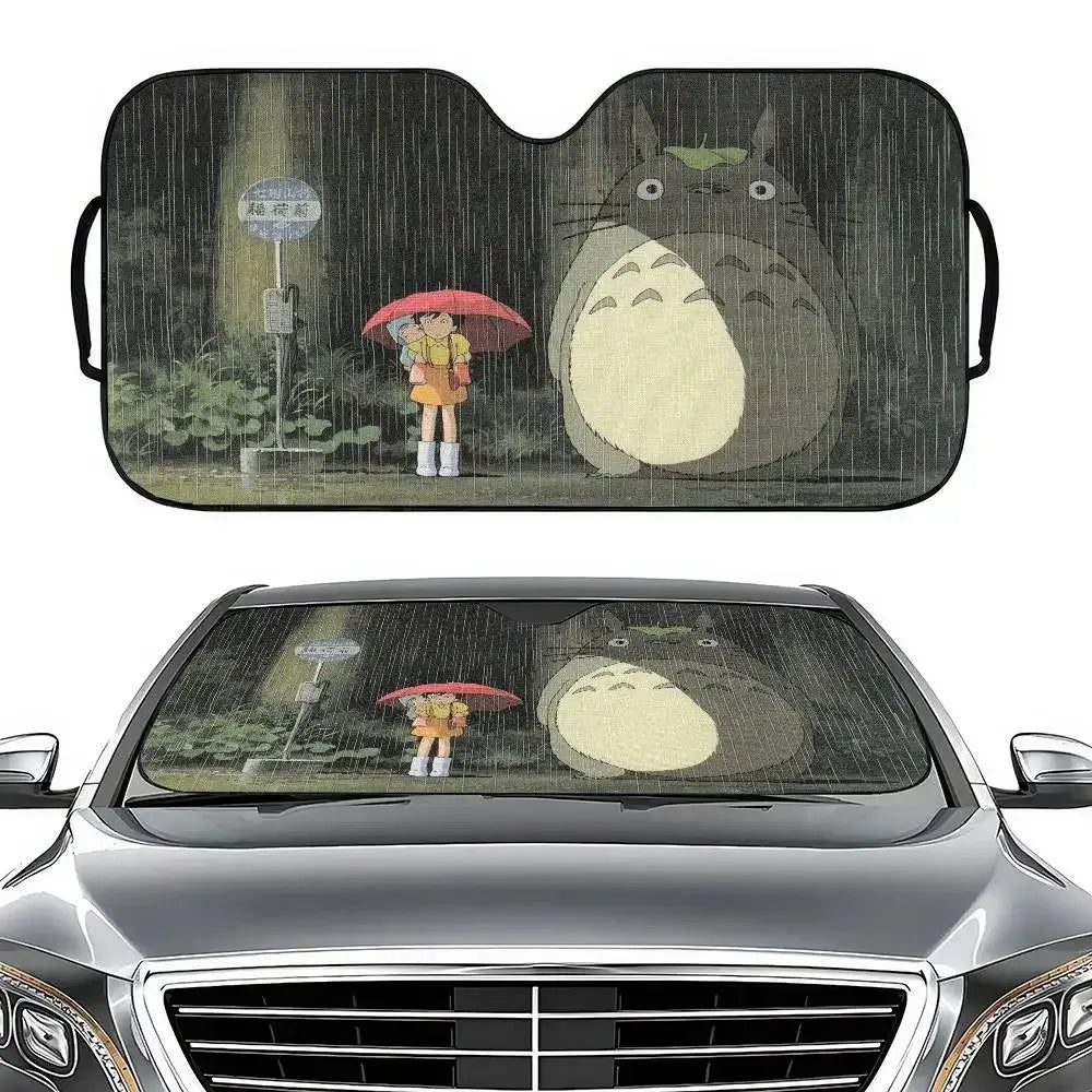 Studio Ghibli Totoro Car Windshield Sunshade - UV Protection Visor - A