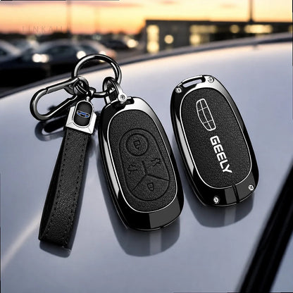 Geely EX2 Proton e.MAS 5 4-button metal key cover - shell style 1