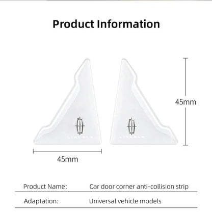 Protectores de esquina de puerta Lincoln, 4 unidades, anticolisión, protección contra arañazos