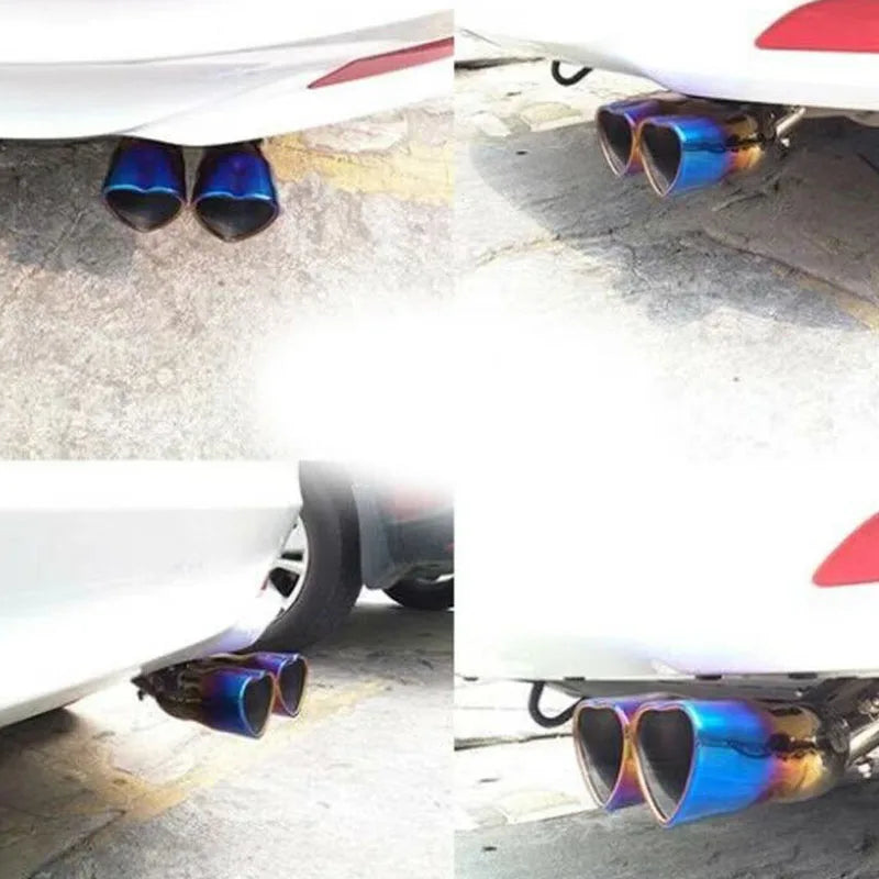 63mm Stainless Steel Exhaust Tip with Colorful Muffler Finish