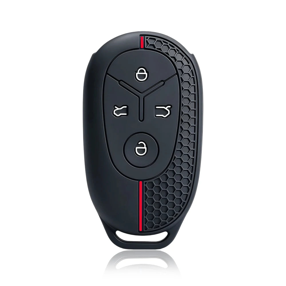 Geely EX2 Proton e.MAS 5 4-button silicone key case - size reference