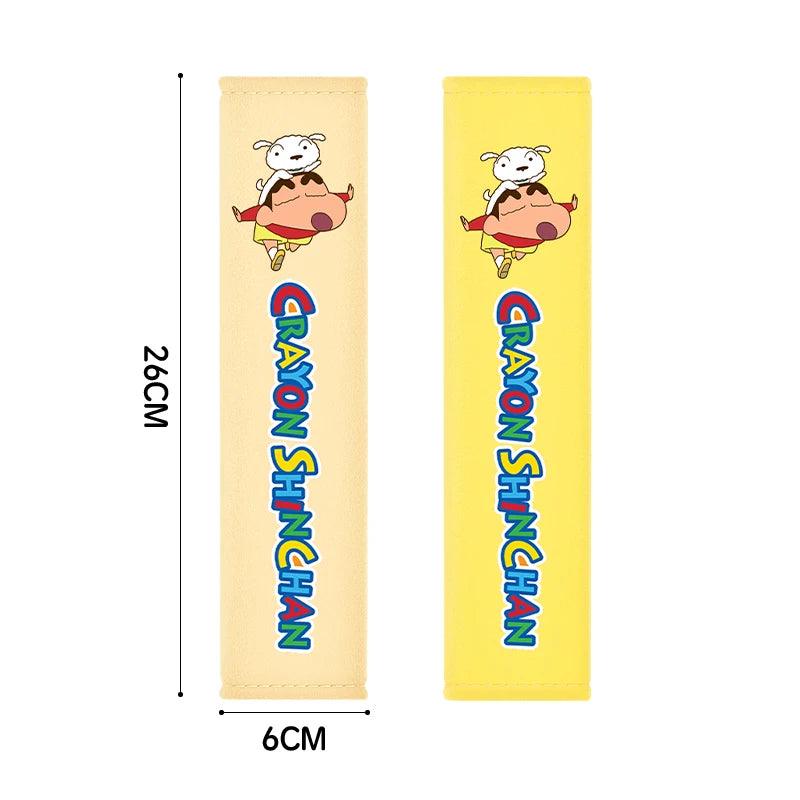 Crayon Shin-chan Soft Plush Car Seat Belt Shoulder Pad Covers