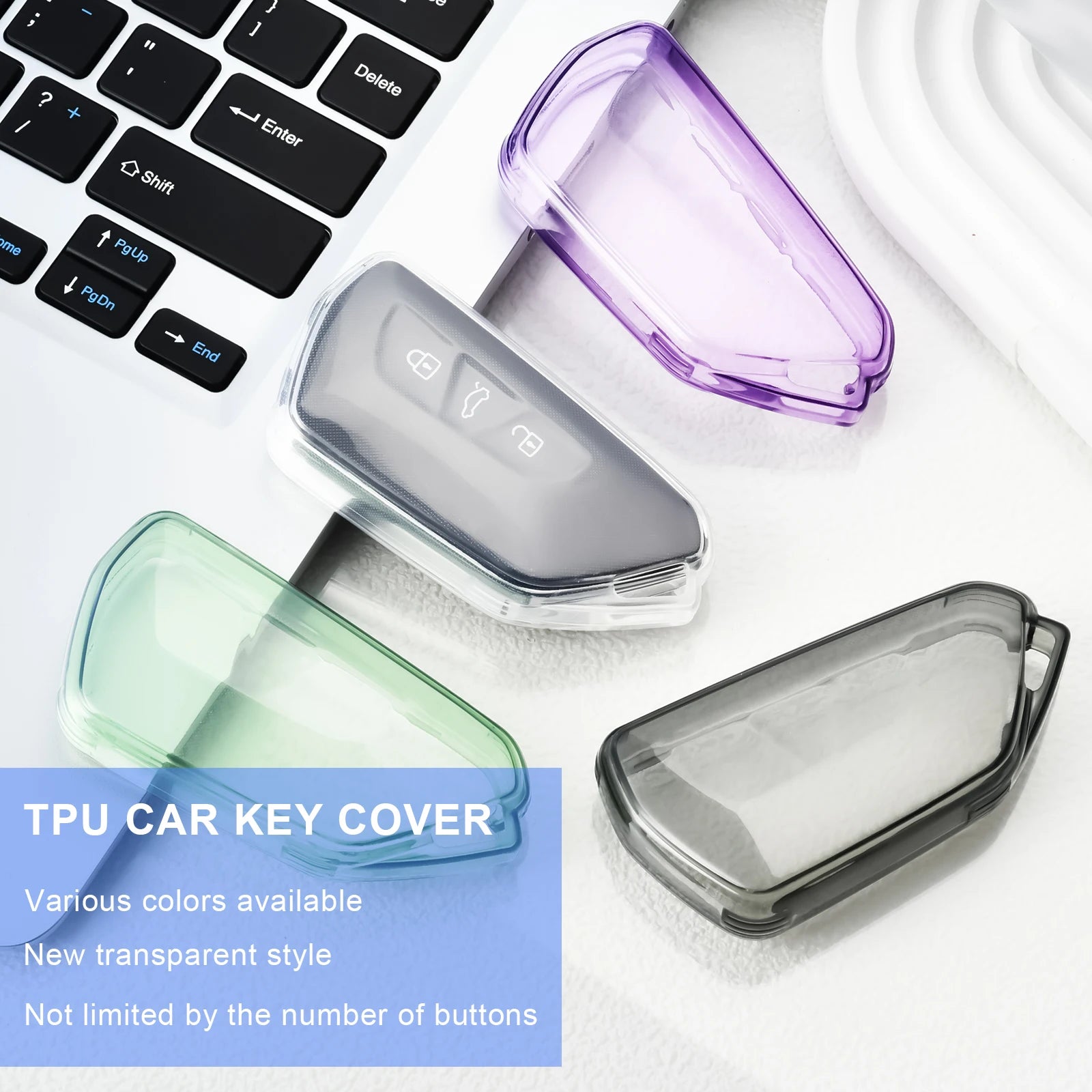 Volkswagen Golf 8 & Skoda Octavia Clear TPU Key Case