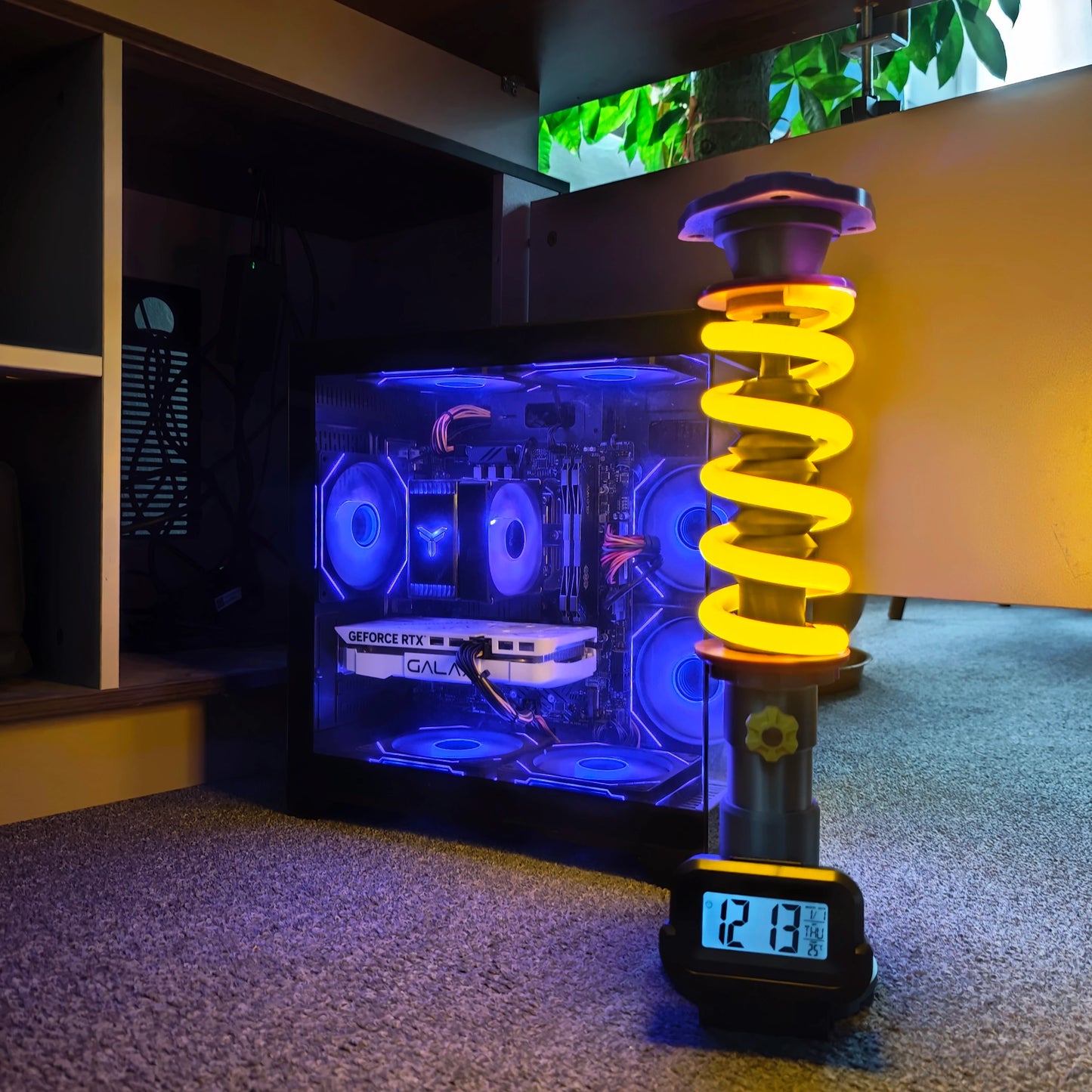 Car Shock Absorber Coilover Spring Ambient Light Lamp