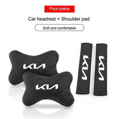 KIA Neck Pillow and Seat Belt Pad
