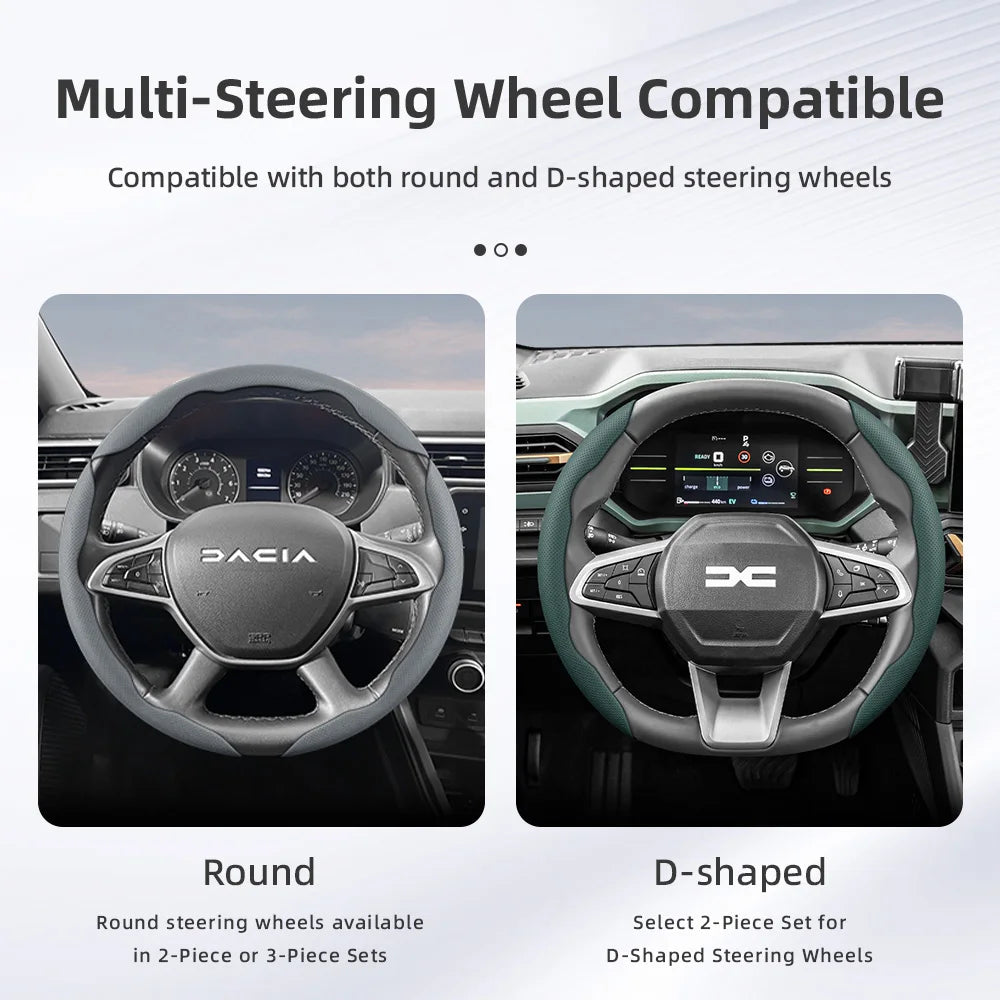 Dacia Breathable Leather Steering Wheel Cover