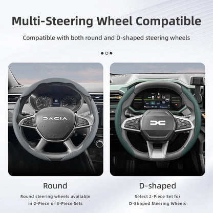 Dacia Breathable Leather Steering Wheel Cover
