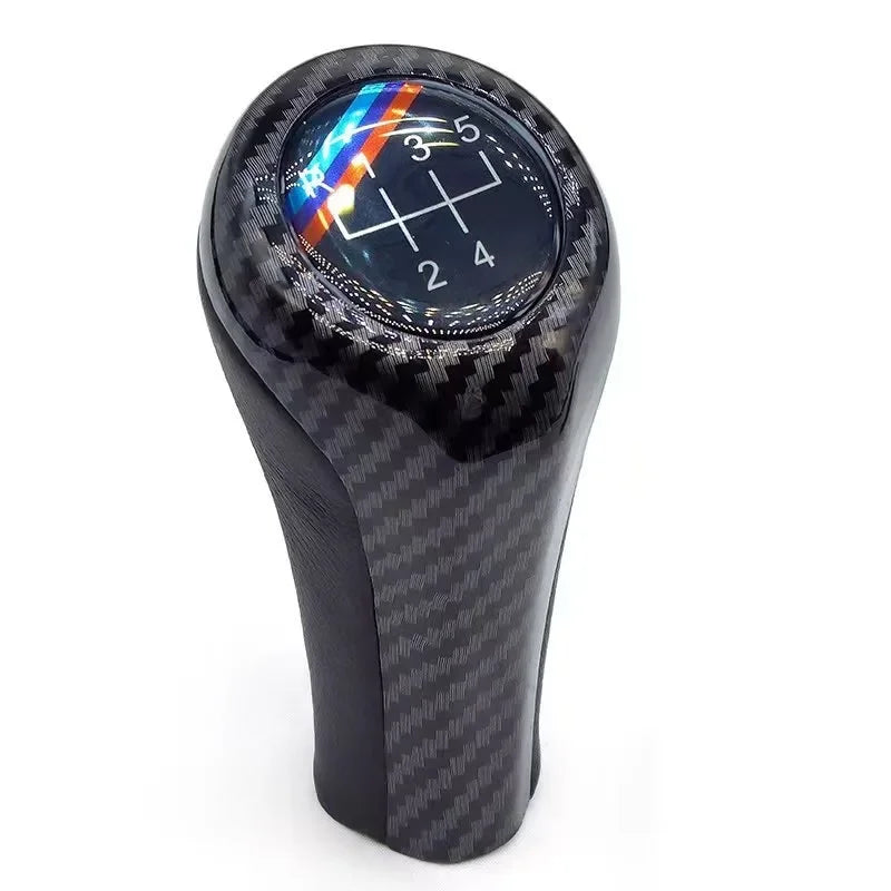 BMW Carbon Leather Gear Shift Knob - carbon 5 gear