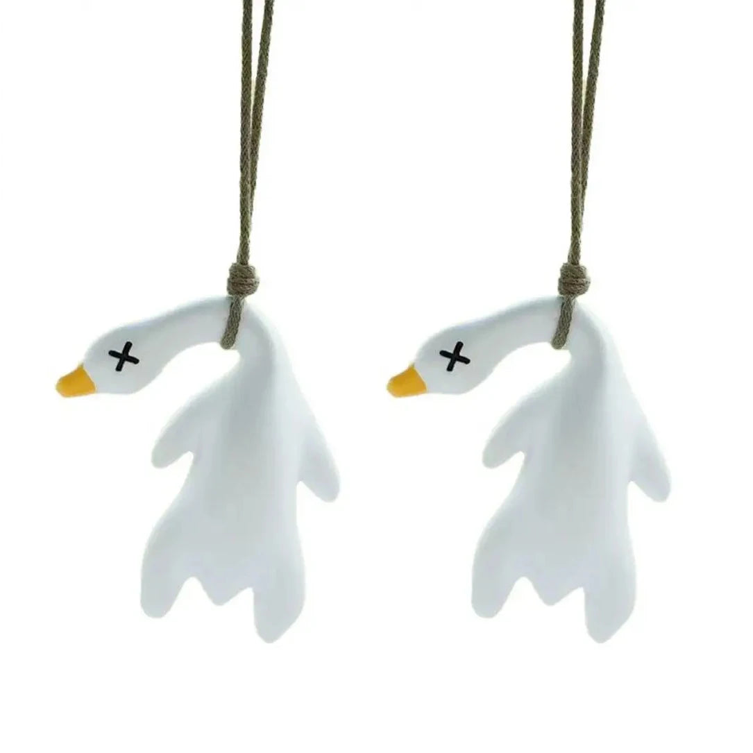 Color-Changing Duck Car Ornament – Cute Swinging Duck Pendant
