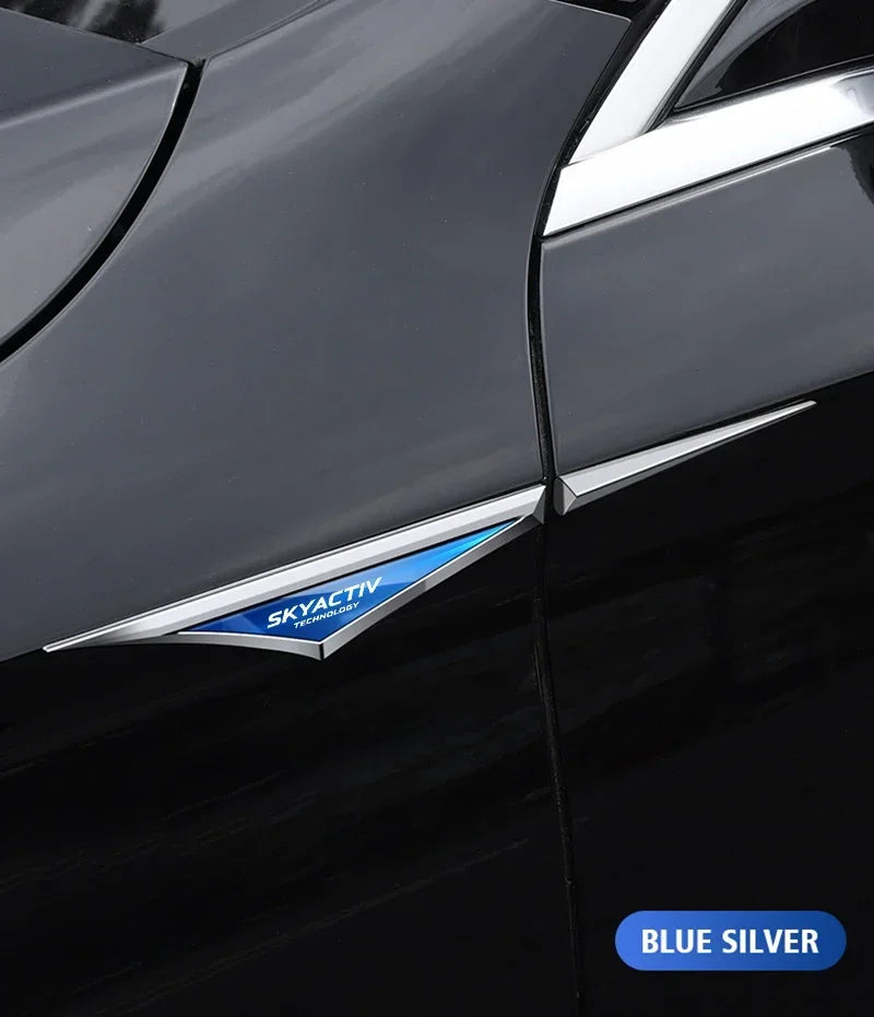 Mazda 3D Alloy Car Stickers – 2-Piece Decorative Emblem Set