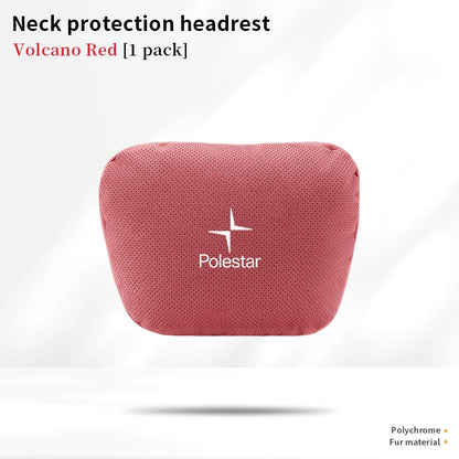 Polestar Car Headrest Neck & Lumbar Support Cushion - Red-Headrest