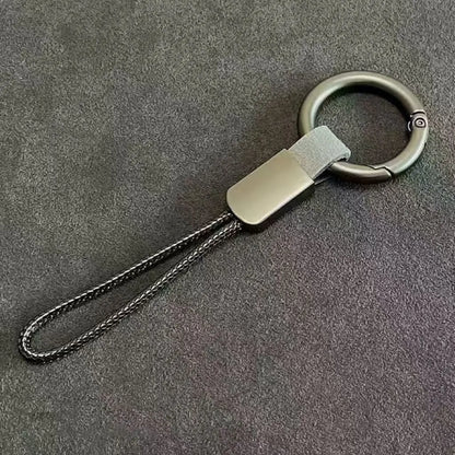 Custom Woven Rope Car Keychain - Personalized Premium Keyring