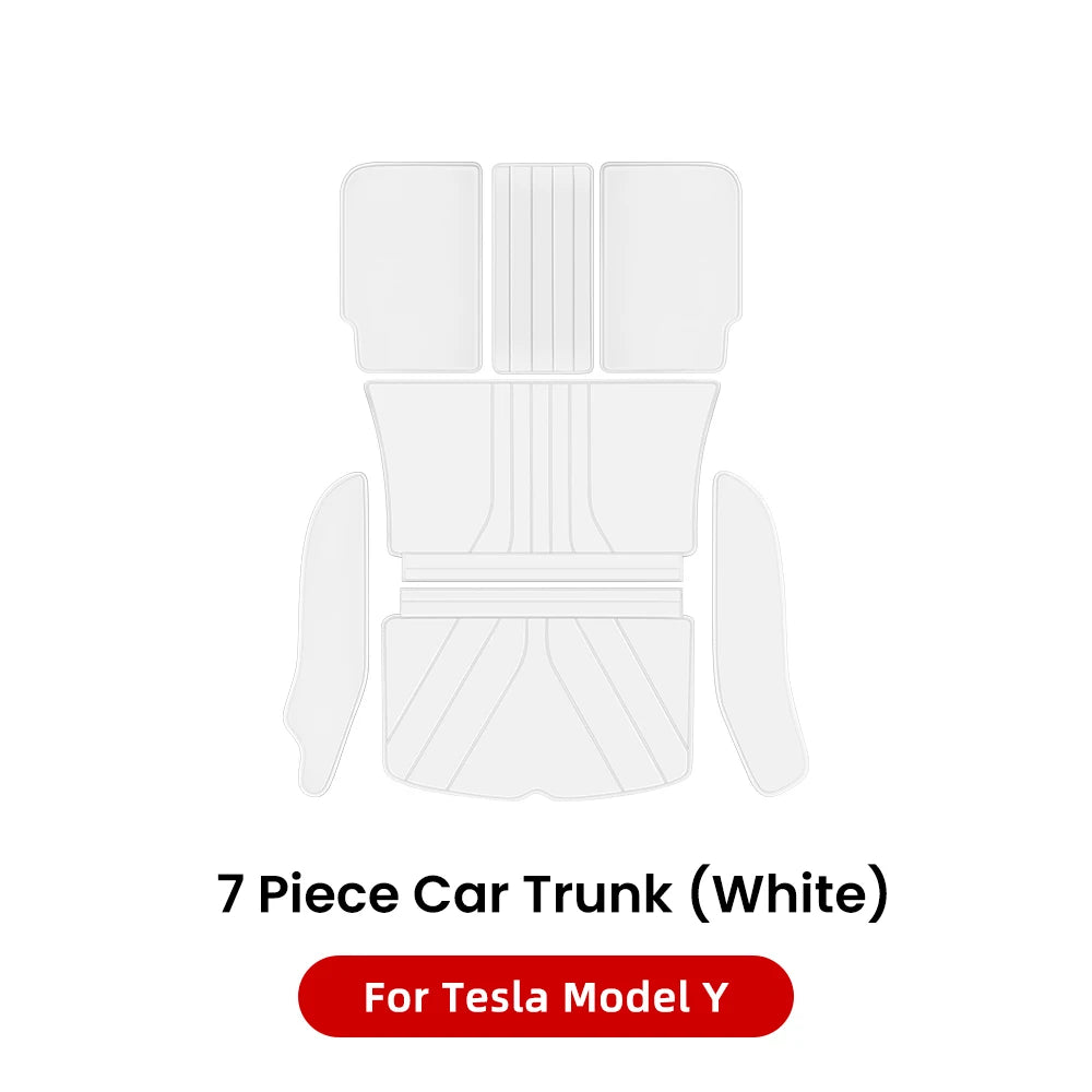 Tesla Model Y Juniper Leather Trunk Mat Waterproof Custom Liner