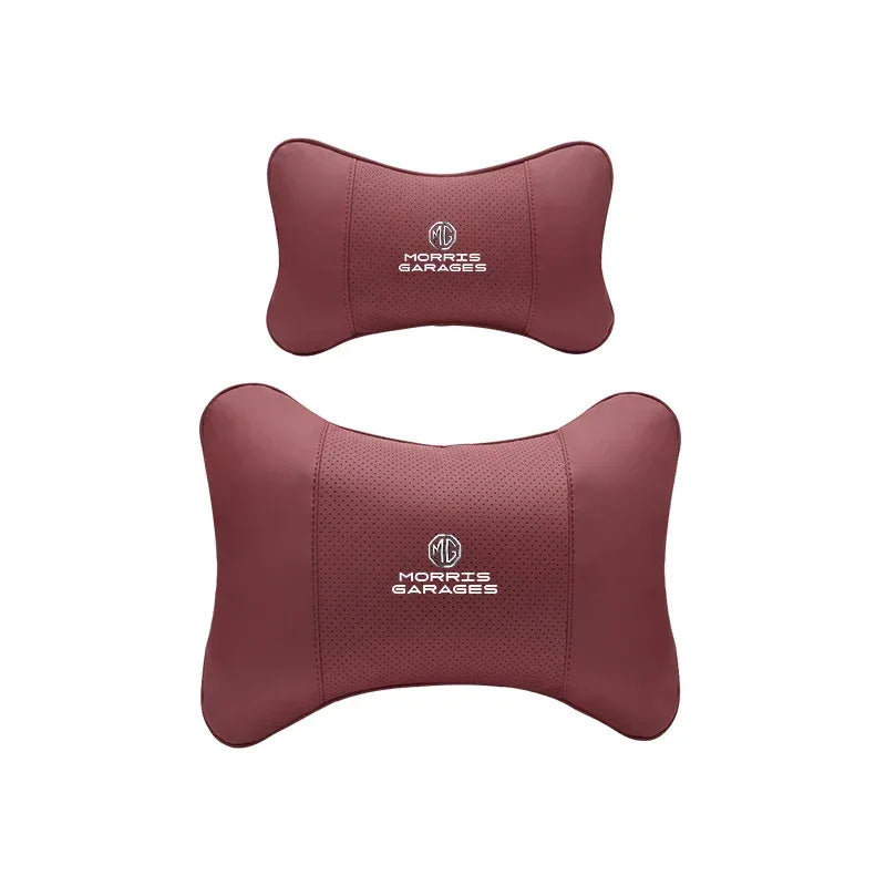 MG Headrest & Lumbar Support - Red Headrest & Lumbar
