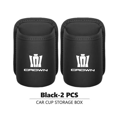 Toyota Crown Car Door Cup Holder Bottle Organizer - 2pc