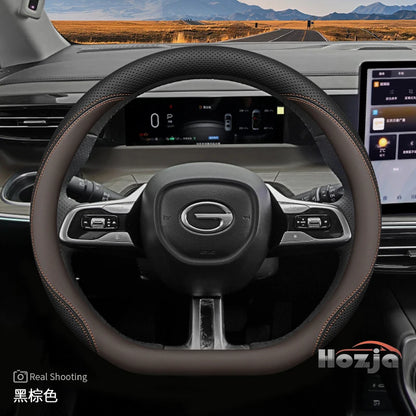 Leather Steering Wheel Cover for GAC GS3 GS4 Emzoom Empow Emkoo