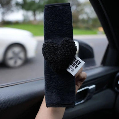 Love Heart Soft Seat Belt Cover Shoulder Pad Cushion