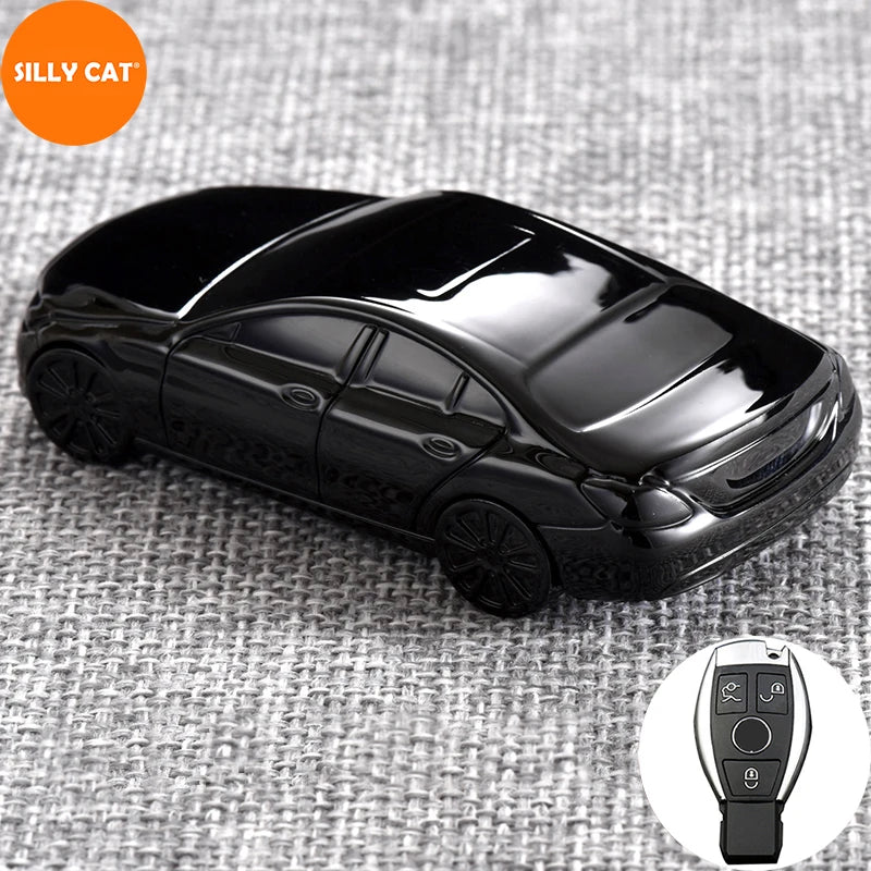 Mercedes-Benz Car-Shaped Key Fob Cover – A, GLC, CLA & More - Black