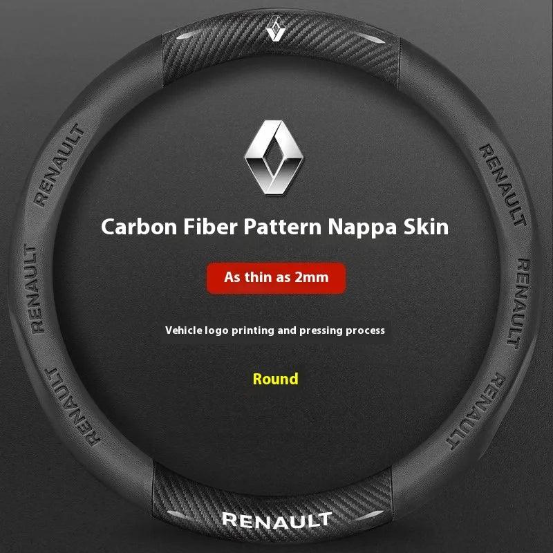 Renault Carbon Fiber Steering Wheel Cover - O Carbon Black