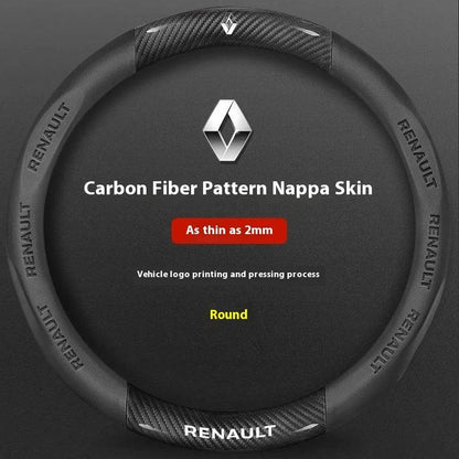 Renault Carbon Fiber Steering Wheel Cover - O Carbon Black