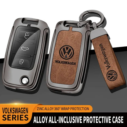 VW Polo Tiguan Golf Jetta Beetle Zinc Alloy TPU Key Case Cover