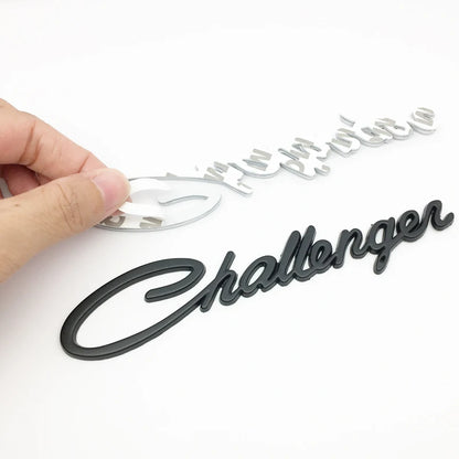 Dodge Challenger Metal Letter Badge
