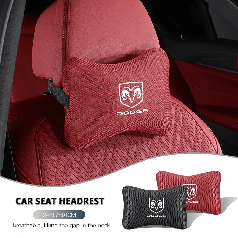 Dodge Ice Silk Car Neck Support Headrest Pillow
