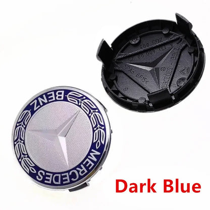 4pcs 75mm Mercedes Benz Wheel Center Caps Hub Covers