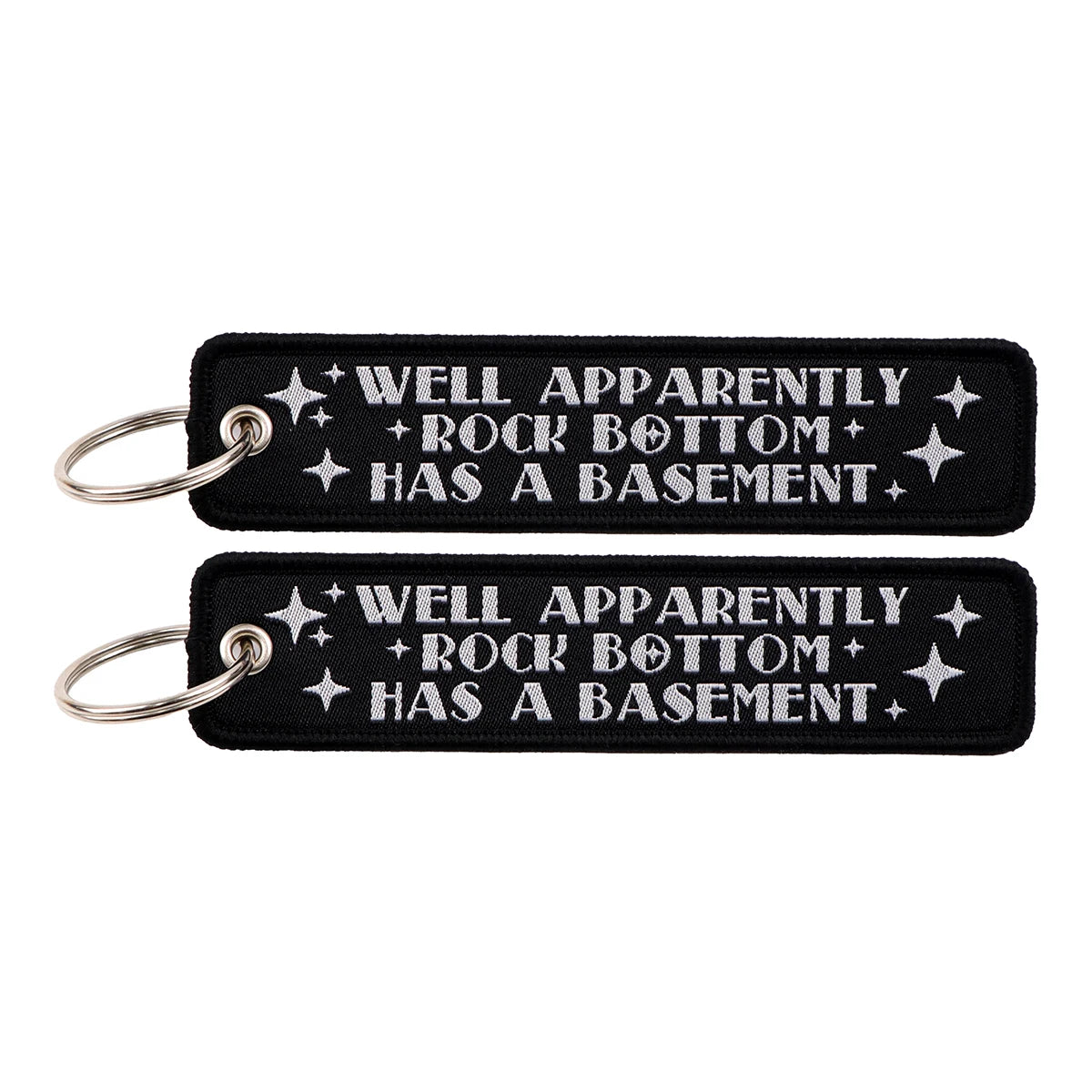 Embroidered Keys Tag Keychain - Personalized Key Identifier Fob