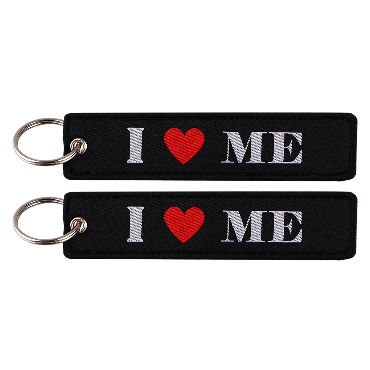 Embroidered Keys Tag Keychain - Personalized Key Identifier Fob