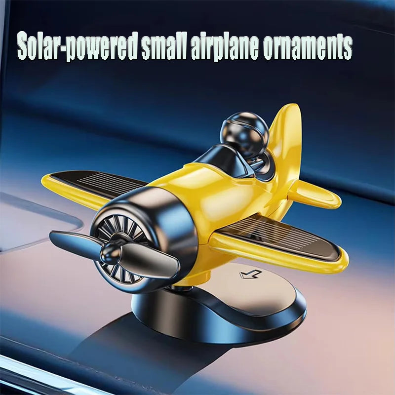 Solar Rotating Aeroplane Dashboard Ornament