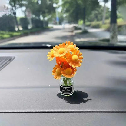 Sunflower Car Dashboard Decoration - Healing Fresh Flower Interior