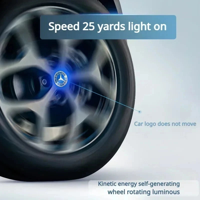 Mercedes Benz LED Hub Light Wheel Caps - Premium Car Accessories
