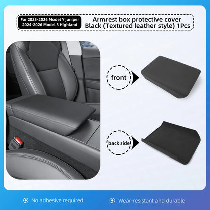 Armrest Box Cover for Tesla Model Y Juniper & Model 3 Highland – Soft Anti-Scratch Case