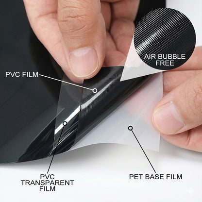 Ultra Gloss PET Piano Black Vinyl Wrap Film
