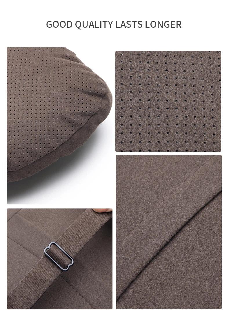 Hyundai N Line Soft Car Neck Headrest & Lumbar Support Pillow - Black Headrest